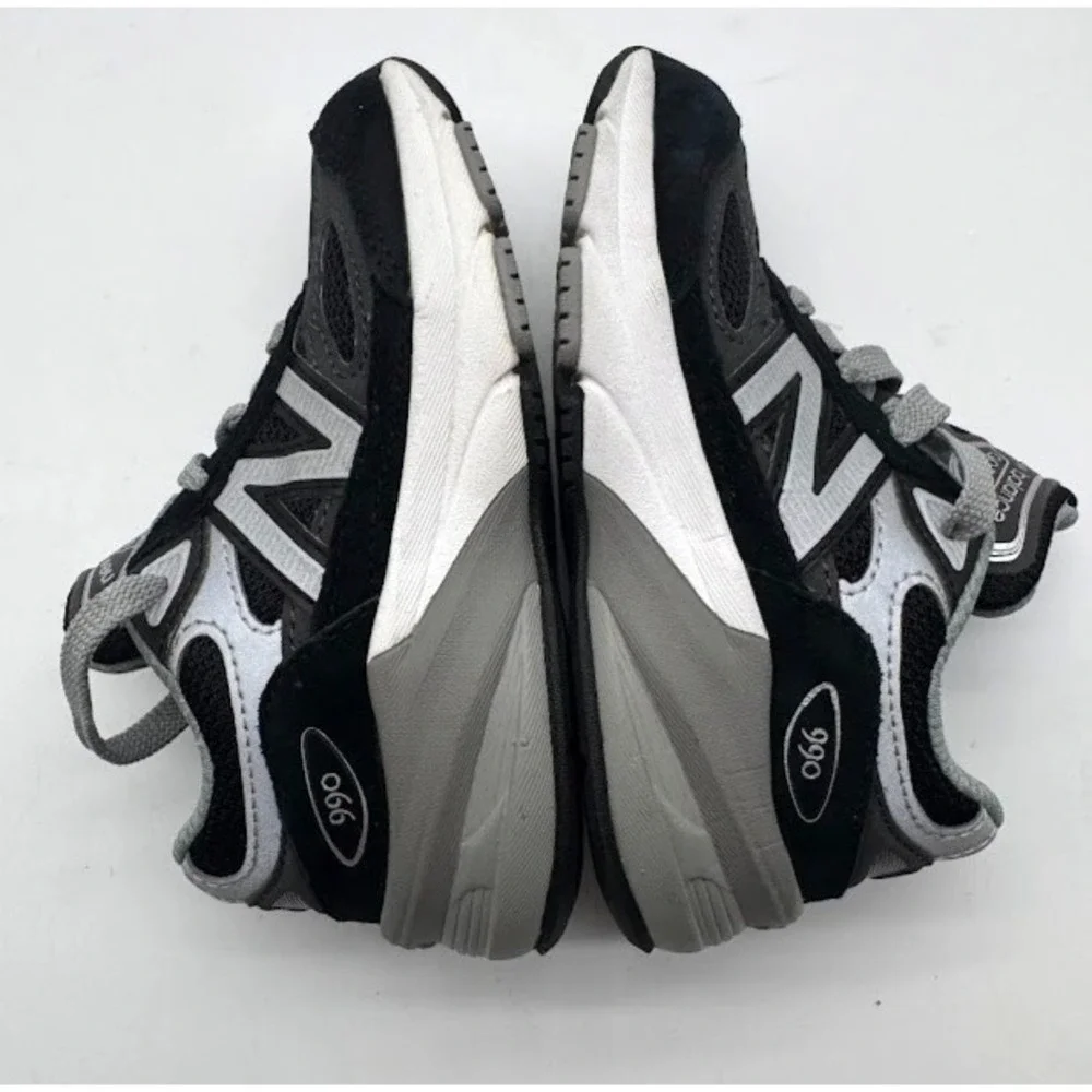 New Balance 990v6 Kids Black Gray Running Shoes IC990BK6 US 8C Toddler